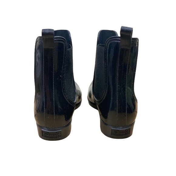 Womens Seven 7 Hunter Chelsea Style  ankle rain boots Black size 9 rubber - Picture 6 of 11